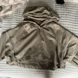 Ivy Park sage green cropped hoodie